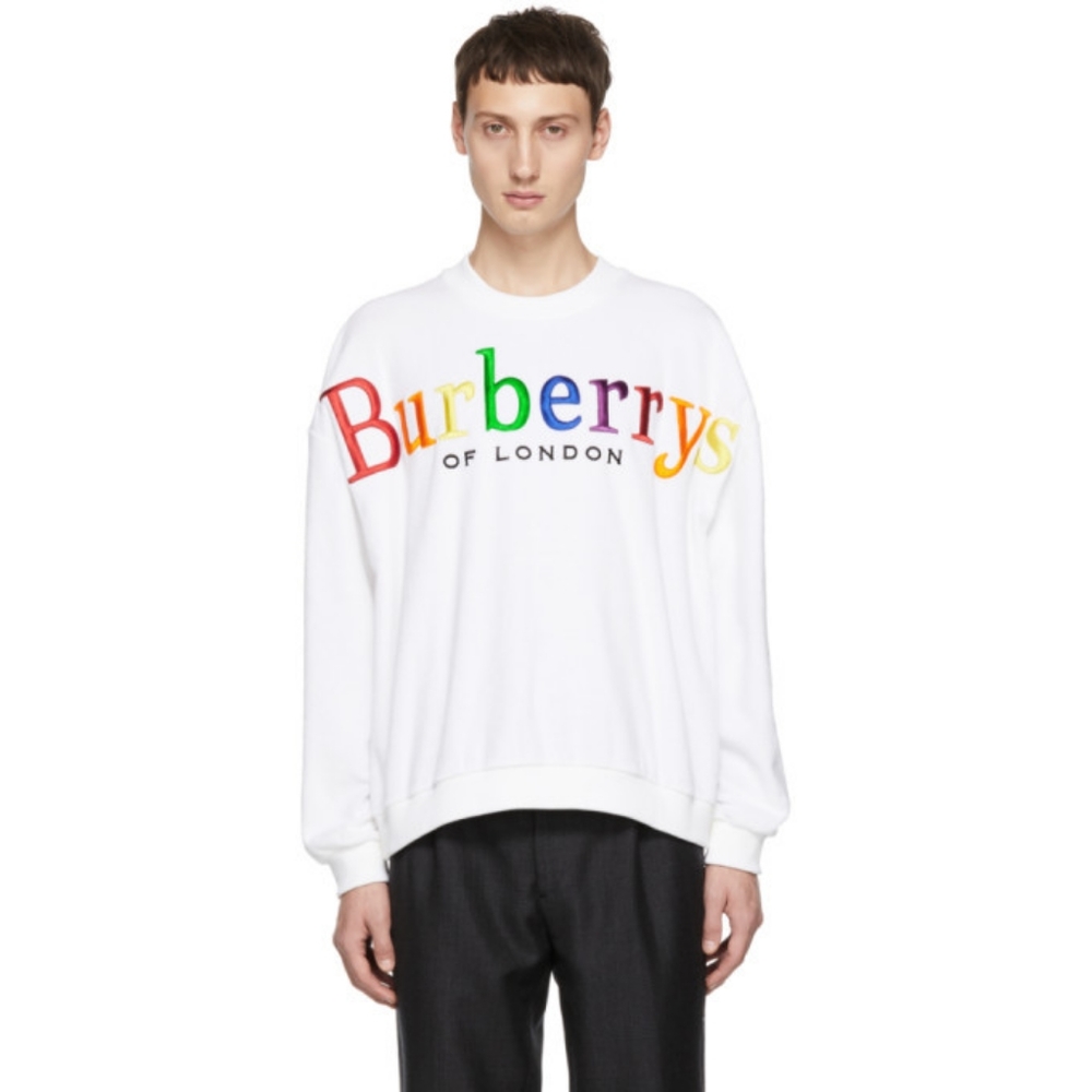 BURBERRY TOWELLING SWEATSHIRT WORN ONCE FOR PHOTOSHOOT